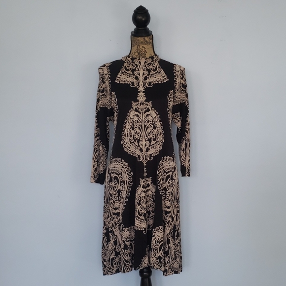 Free People Black Floral Print Dress - Picture 1 of 7